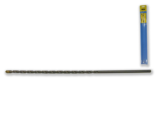 Punta widiam rex JUMBO mm10x400, serie LUNGA, per cemento e granito, con placchetta al carburo di tungsteno.