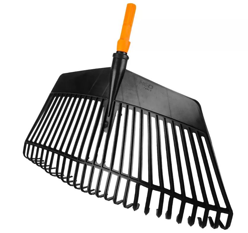 Rastrello a ventaglio in plastica. Sistema di clic NEO ART. 95-066 NEO TOOLS