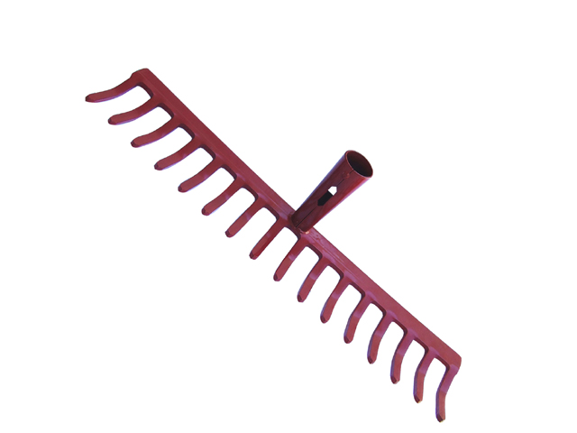 Rastrello tranciato. Verniciati a polvere con canna saldata. 12 DENTI ART. 10120