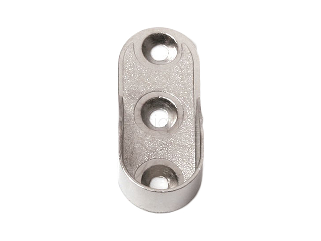 REGGITUBO CROMATI OVALE 30X15MM DA PARETE CON 3 FORI