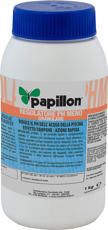 Regolatore PH MENO dell'acqua PAPILLON KG1