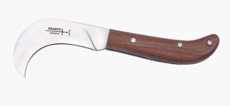 RONCOLA LAMA INOX CON MANICO IN LEGNO CM12