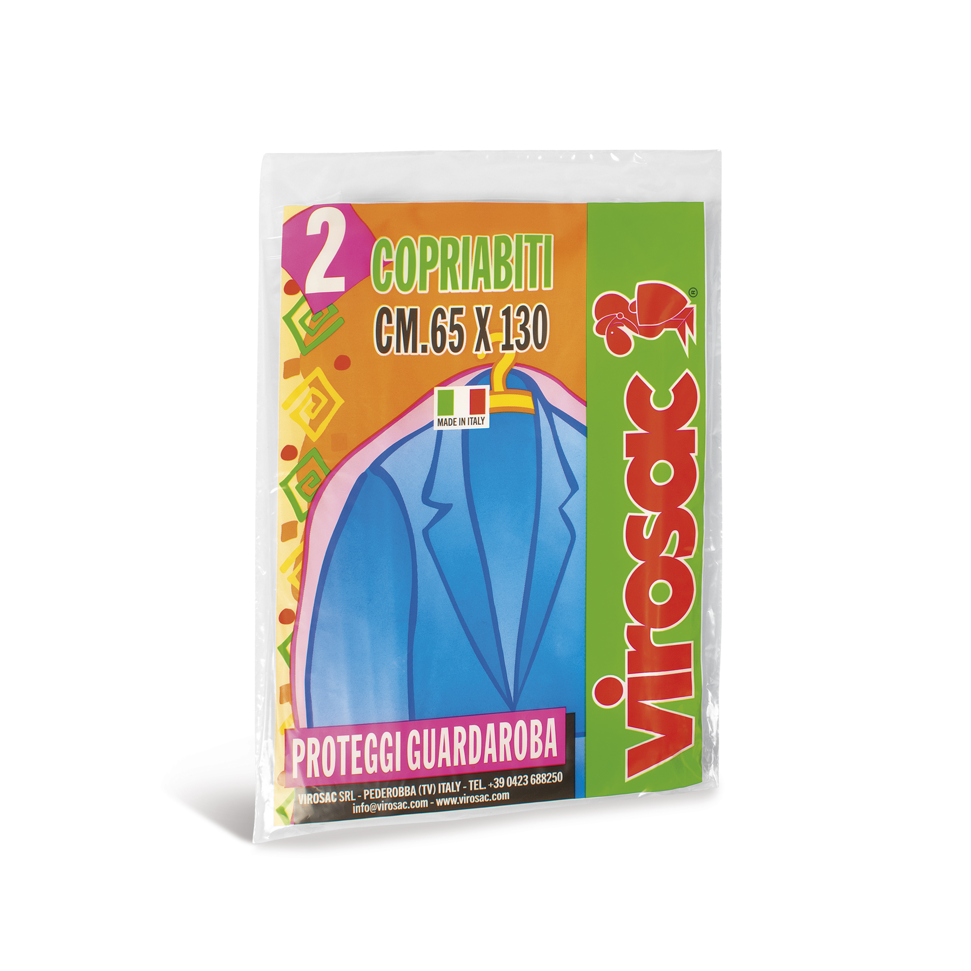 SACCHI COPRIABITI 65X130CM 2 PEZZI