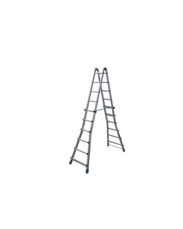 Scala FACAL EUROBRIKO 7/7 GRADINI ART. BK6Universale tutta in alluminio. Cerniere fuse con anime d'acciaio incorporate inattacca