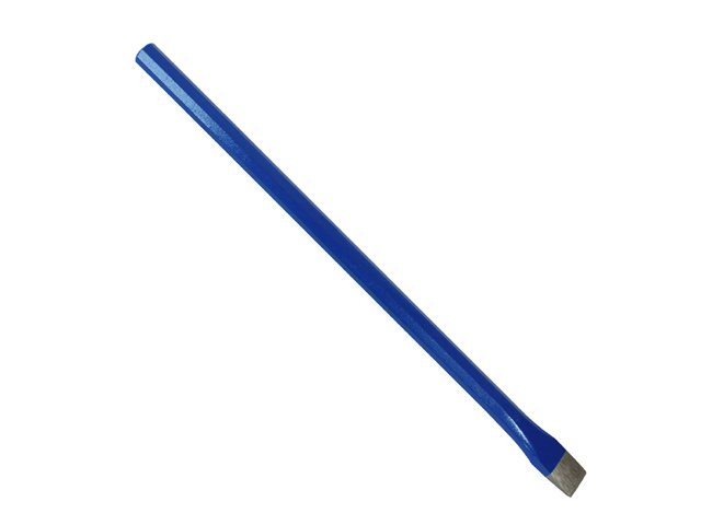 Scalpello LABOR per muratore a taglio CM25, con corpo in acciaio e punta temperata, sezione esagonale. Diametro mm.16.