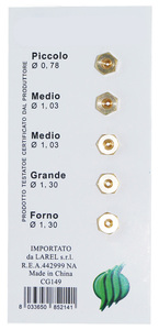 SET 5 UGELLI GAS METANO PER CUCINA