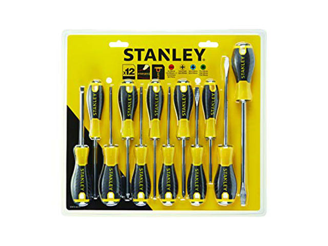SET GIRAVITI Stanley Essential. Manico in TPR (Termo Poli Rock) impermeabile, ignifugo ed isolante