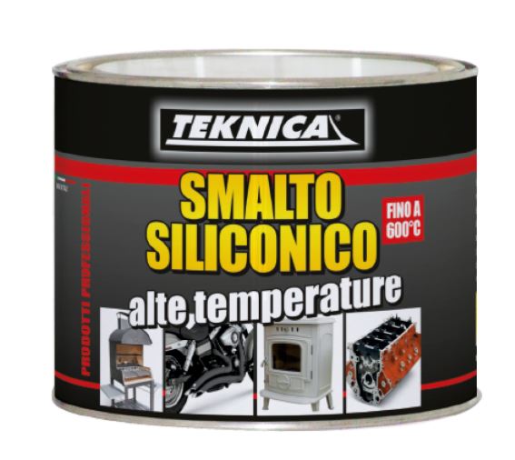 SMALTO SILICONICO ALTA TEMPERATURA 600° NERO GR.500 TK17-1021