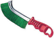 Spazzola a mano ricurva MAURER - filo in PVC ondulato - manico in plastica