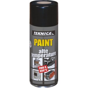 SPRAY ALTA TEMPERATURA 800° NERO OPACO 400ML TEKNICA  ART. 17-0900