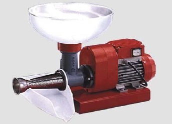 SPREMIPOMODORO N°3 ELETTRICO motore hp 0,5 - imputo e vaschetta in nylon - produzione oraria 80-150kg - cono filtro inox 304 for