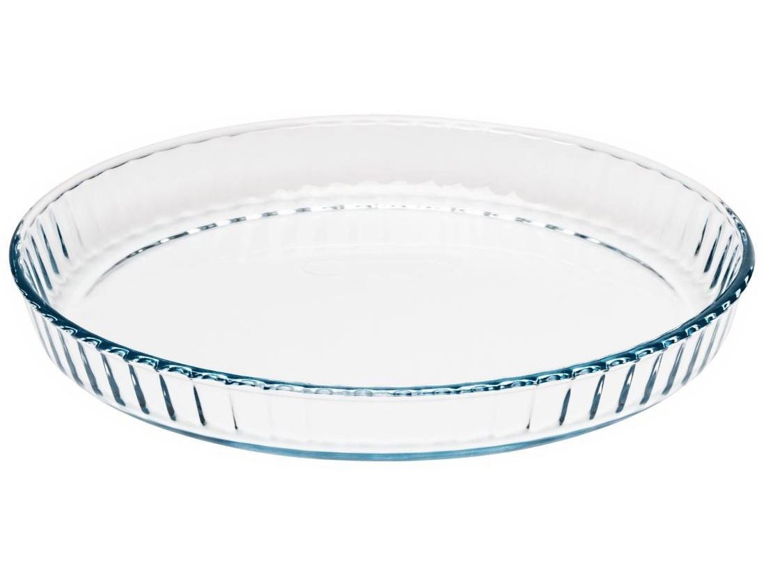 STAMPO CROSTATA PYREX DIAM.31CM, 1,9LT, per 5/6 PERSONE. Stampo tondo per crostate, resistente agli shock termici. Utilizzabile 