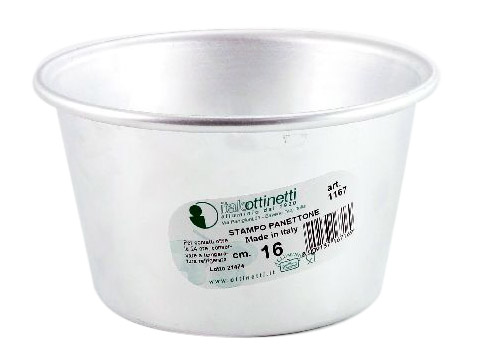 STAMPO PANETTONE CONICO IN ALLUMINIO CM 14 OTTINETTI