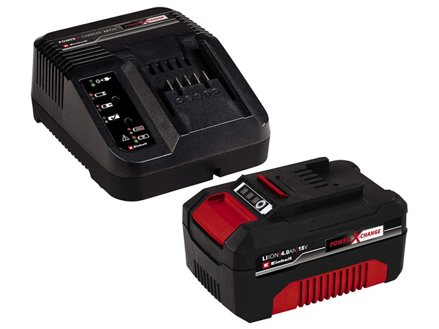 Starter Kit PXC 4,0Ah e un caricabatteria rapido di sistema 18V Codice Einhell: 4512097