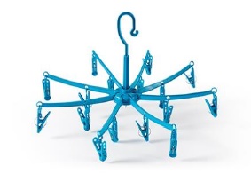 STENDIBIANCHERIA AD OMBRELLO CON PINZE PER PICCOLI CAPI