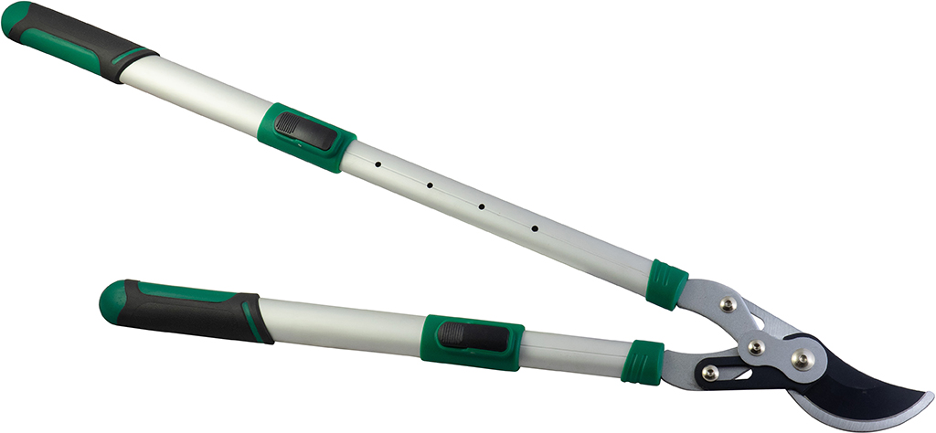 Tagliarami PAPILLON a taglio passante a cricco - lame SK-5 easy cut - manici telescopici in alluminio con pulsante di blocco - i