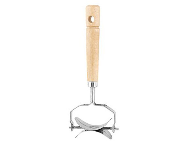 TAGLIATORTELLI OVALE GRANDE ART. 120-15. Tagliatortelli grande con lama di forma ovale in acciaio inox e manico in legno
