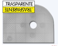 TAPPETO ANTISCIVOLO PER VASCA e DOCCIA TRASPARENTE 36X73CM. In morbido pvc con ventose antiscivolo.