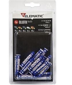 TASSELLO BLUEFIX 8X50 VITE 10+10 PZ ELEMATIC BLISTER
