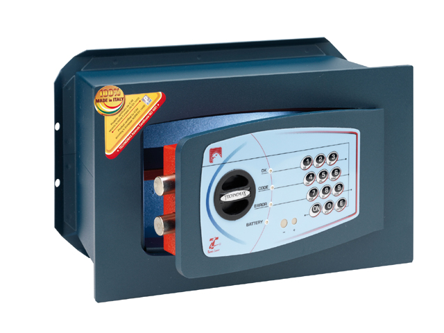 Technomax Cassaforte ELETTRONICA cm27x39x20 a muro GT 4 serie GOLD Trony con serratura alta sicurezza con memoria permanente, fr
