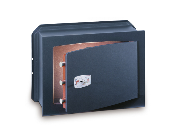 Technomax Cassforte cm21x27x15 a muro GK 1 serie GOLD Key con serratura alta sicurezza con chiave a doppia mappa 8 leve , fronta