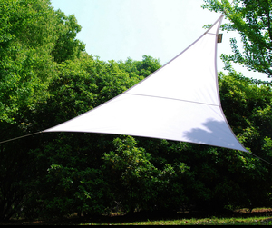 TELO OMBREGGIANTE IN POLIESTERE  VELA MT5X5X5 TRIANGOLARE  BIANCO