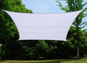 TENDA VELA OMBREGGIANTE QUADRATA HDPE 2,9X2,9MT BIANCOin HDPE 180 g/mq