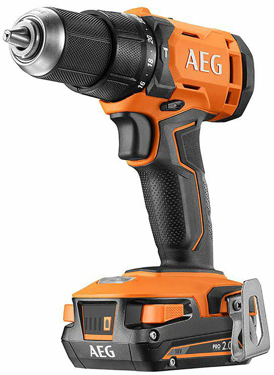 Trapano a percussione AEG mod. BSB18G4-202C - 18V / 2x2,0 Ah al litio
