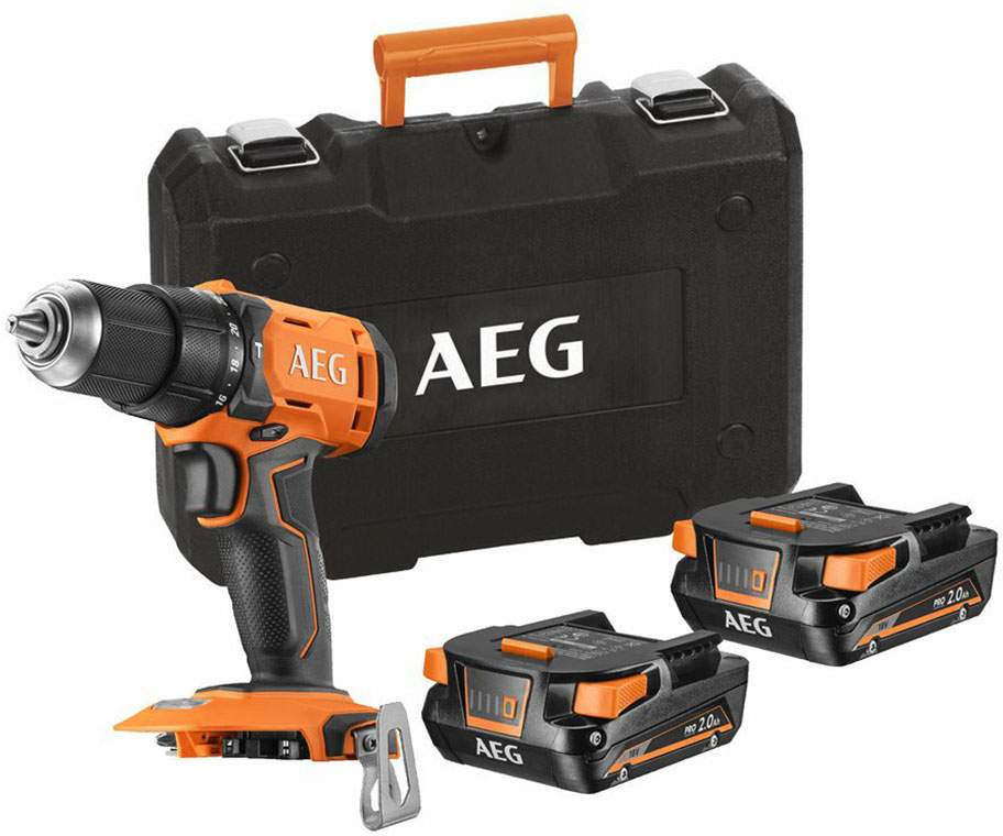 Trapano a percussione AEG mod. BSB18G4-402C - 18V / 2x4,0 Ah al litio