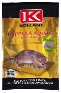 TRAPPOLA ADESIVA PER TOPI 2PZ 19X28CM KOLRAT ADAMA