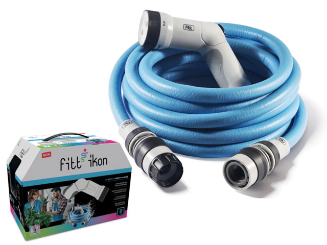 Tubo estensibile 15MT IKON compatto leggero e pronto all'uso.