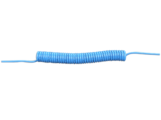 Tubo per compressore in poliuretano blu con terminali lunghi mm.150 DIAM. 5X8MM MT5