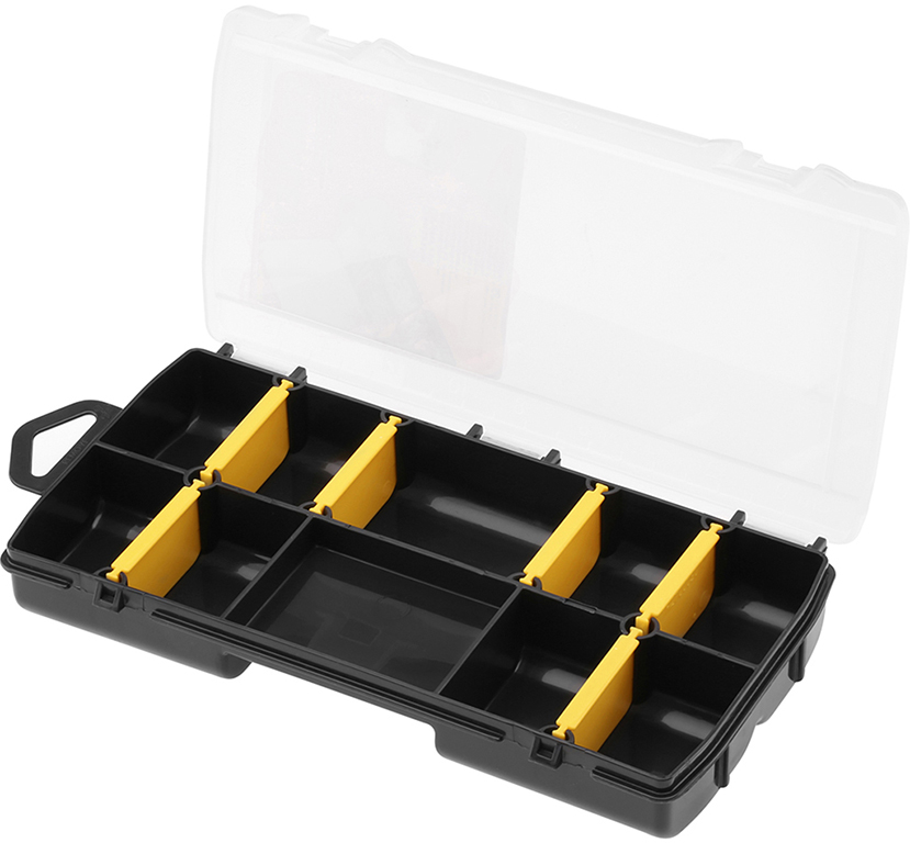 Valigetta organizer STANLEY MM357X229X48 mod. Organizers Basic - in polipropilene, con divisori removibili - coperchio trasparen