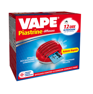 VAPE ELETTROEMANATORE CON 10 PIASTRINE INCLUSE ANTIZANZARE