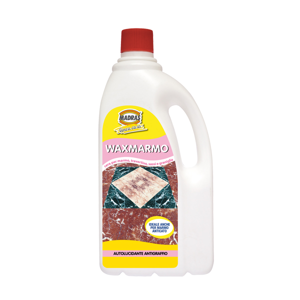 WAXMARMO 1LT Cera autolucidante antigraffio per marmi e sassi anticati, marmi e granigliati lucidati