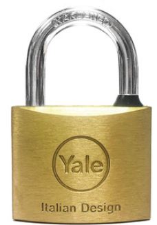 YALE PL110 LUCCHETTO OTTONE RETTANGOLARE 50 MM