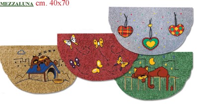 ZERBINO FLOCKY MEZZALUNA 40X70cm.