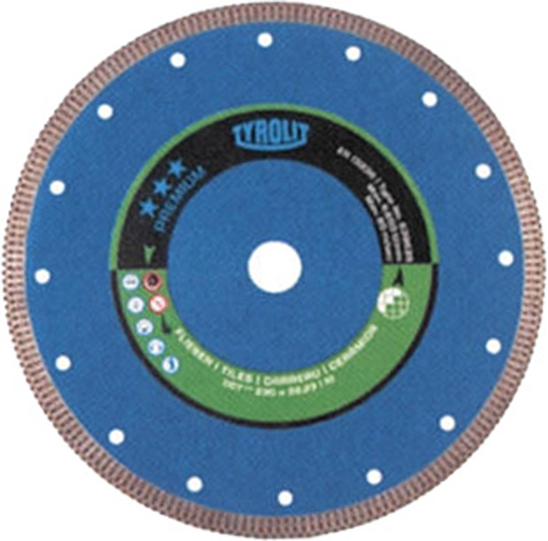 DISCO DIAMANTATO PER GRES PORCELLANATO 115X1,2 1A1R TYROLIT