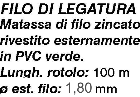 FILO PLAST LEGAT 1,8 MT100