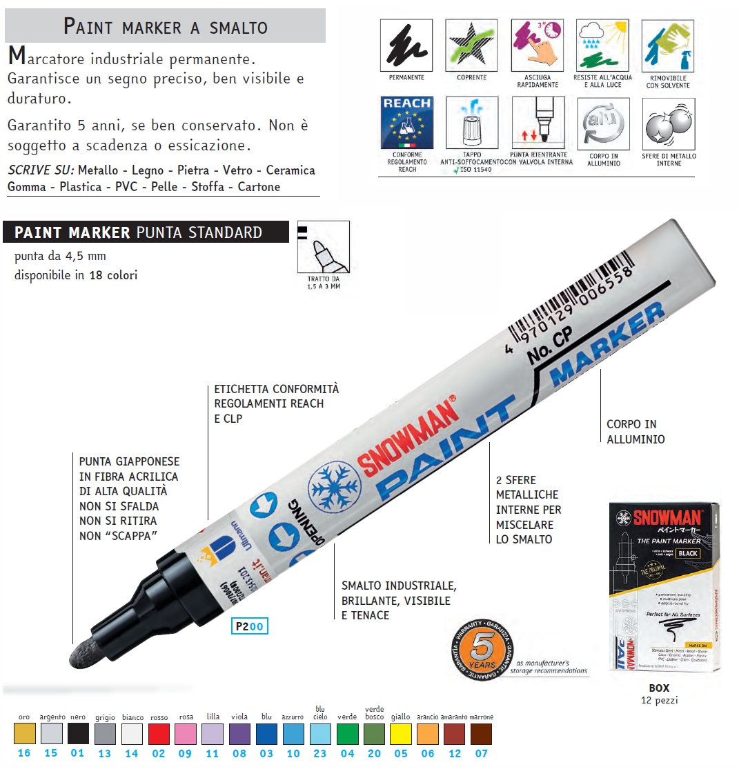 PENNARELLO SNOWMAN NERO   