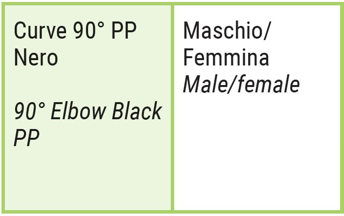 GOMITO PPS 90? diametro 60 NERO UV