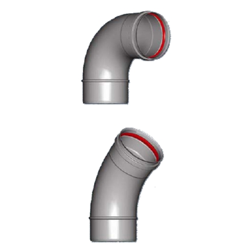 GOMITO INOX 45? diametro 60       