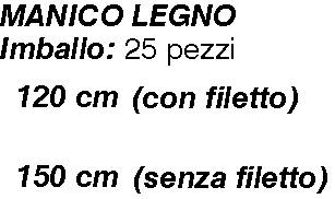 MANICO LEGNO 120 cm A VITE