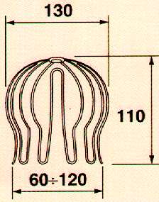 PARAFOGLIA ZINCATA diametro 60-120