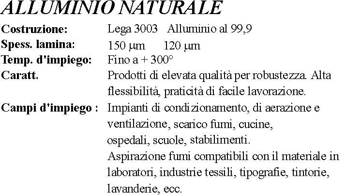 TUBO FLEX ALLUM. NAT D.80 