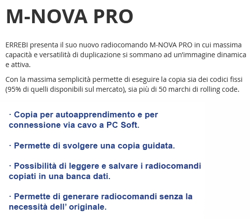 RADIOCOMANDO M-NOVA PRO BL