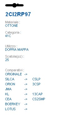 CHIAVE 2CI2RP97 | CSLP    