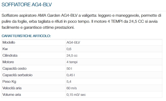 ASPIRO/SOFFIAT AG4-BLV 4TE