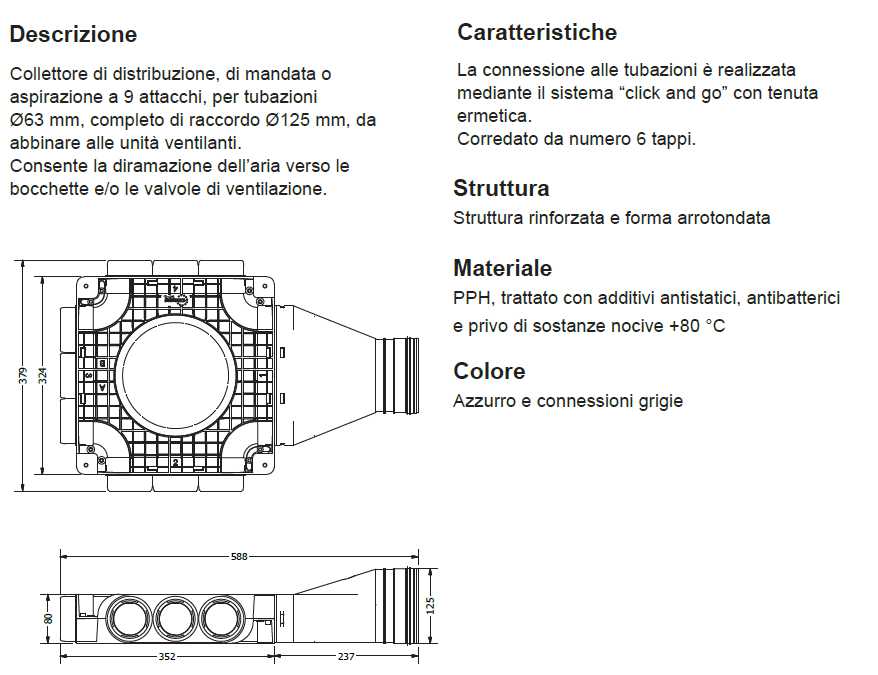 PLENUM SMALL 9XDN63 diametro 125  