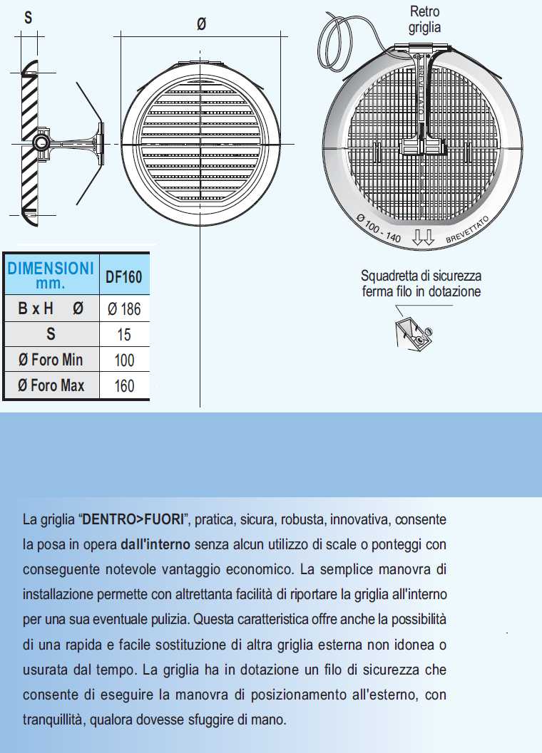 GRIGLIA PIEGHEVOLE 100/160